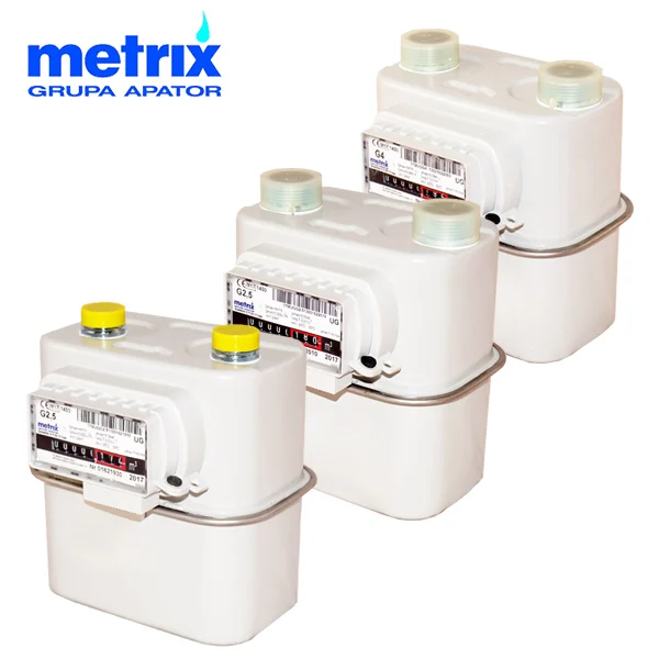 Medidores de gas domiciliario tipo diafragma, Apator Metrix