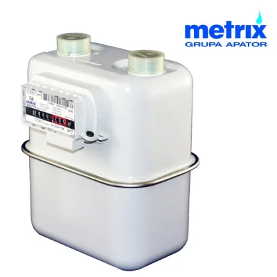 Medidores de gas comerciales e industriales tipo diafragma Apator Metrix – G6 (cnx 1 1/4" - 130mm entre ejes)