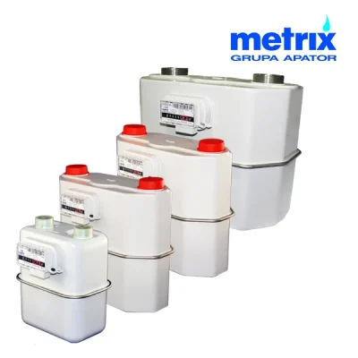 Medidores de gas comerciales e industriales tipo diafragma, Apator Metrix