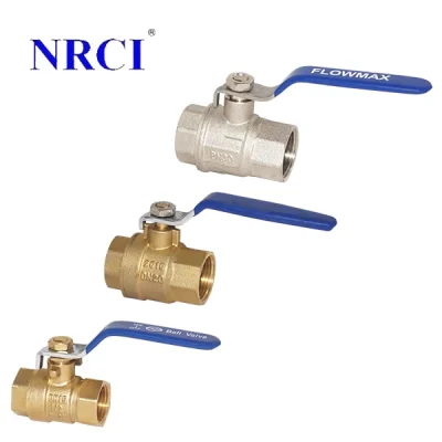 Válvulas de bola para agua de 1/2", 3/4" y 1", NRCI