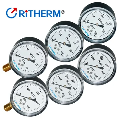 Manómetros tipo cápsula para baja presión, cnx radial, Ritherm