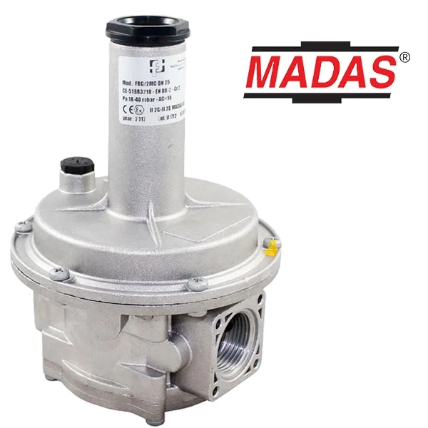 Reguladores de presión segunda etapa de alto consumo FRG/2MC roscados DN15 a DN25 Madas