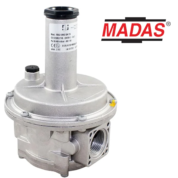 Reguladores de presión segunda etapa de alto consumo FRG/2MC roscados DN15 a DN25, Madas