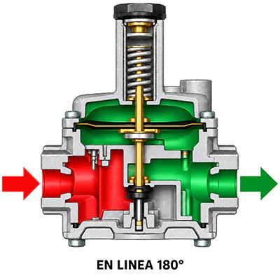 Regulador-presion-gas-segunda-etapa-FRG-2MT-conexion