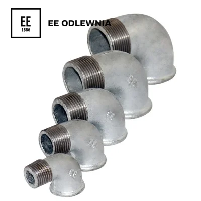 Codo pipa de 90º (H-M) galvanizado, EE