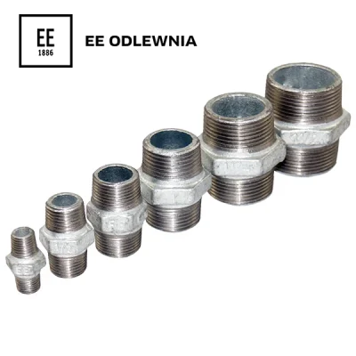 Niple hexagonal (M-M) galvanizado, EE