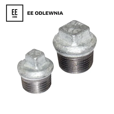 Tapón con brida (M) galvanizado, EE