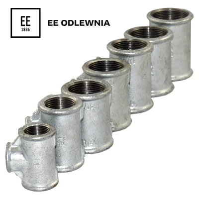 Tee reductor (H-H) galvanizado, EE