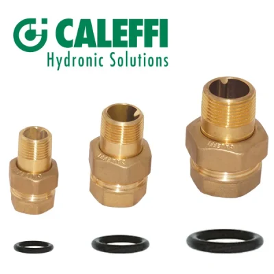 Unión doble de asiento cónico para agua, Caleffi