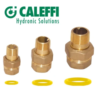 Unión doble de asiento cónico para gas, Caleffi
