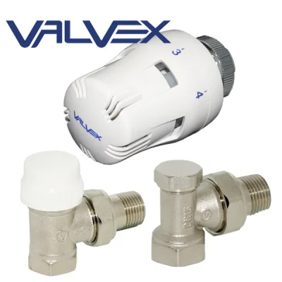 Kit termostático en ángulo THERMO SET, Valvex