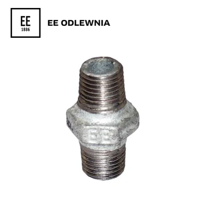 Niple hexagonal (M-M) galvanizado, EE - 1/4"