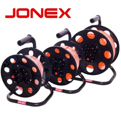 Alargadores eléctricos tipo tambor Schuko, Jonex