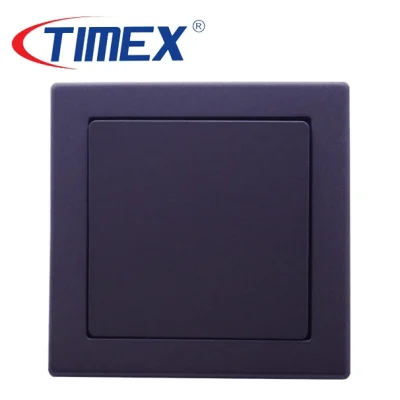 Placa interruptor eléctrico simple JOWISZ grafito, Timex