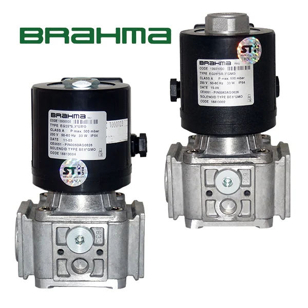 Electroválvulas de gas de apertura rápida EG25 GMO, Brahma