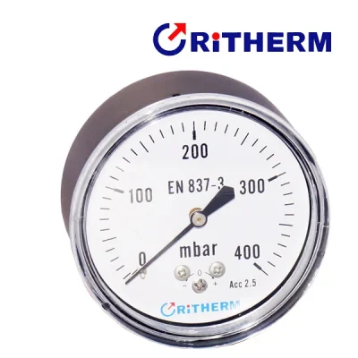 Manómetros tipo cápsula para baja presión, cnx axial, Ritherm