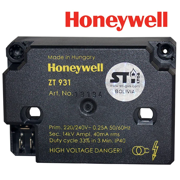Transformadores de encendido ZT 931, Honeywell