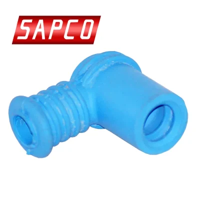 Conector en ángulo de silicona para electrodos encendido e ionización de 6,35mm, Sapco