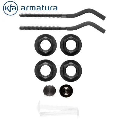 Kit de conexión color GRAFITO para radiadores G500F, KFA Armatura