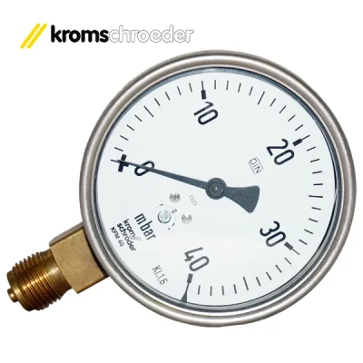 Manómetros tipo cápsula 0÷40mbar, cnx radial, Kromschroeder