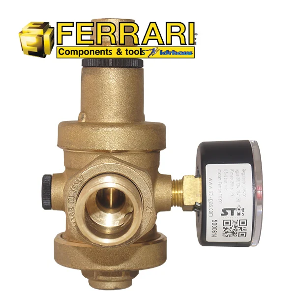 Reguladores de presión de agua 75/112 (DN15) y 88/134 (DN20), Ferrari