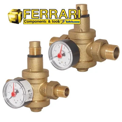 Reguladores de presión de agua 75/112 (DN15) y 88/134 (DN20), Ferrari