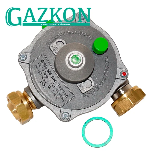 Reguladores de presión B6 (cnx 7/8") Gazkon – GSR 140mbar