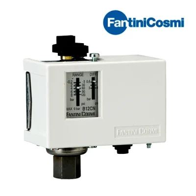Presostato vapor -0,2÷8 bar, B12CN, Fantini Cosmi