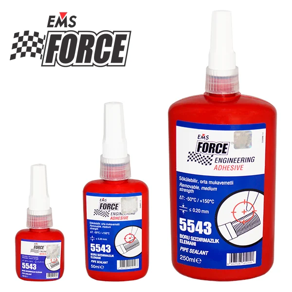 Teflón líquido anaeróbico EMS FORCE 5543, Metsan