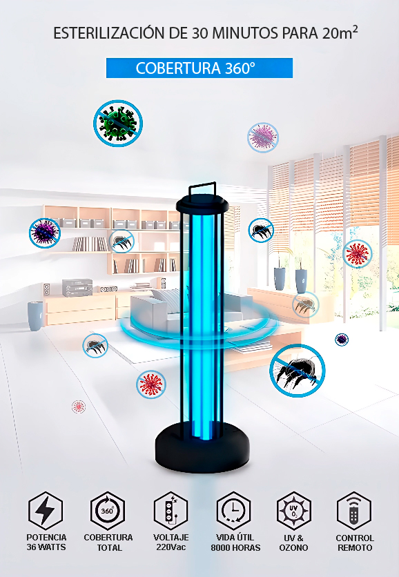 Lampara-desinfectante-UVC-SANIT36Q-ambientes-germenes-bacterias-virus-COVID19-Atlants-Solar