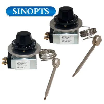 Termostato de regulación millivolt 50÷200°C, Sinopts
