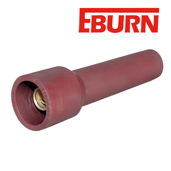 Conector-recto-electrodo-cable-alta-tension-cafe-Eburn