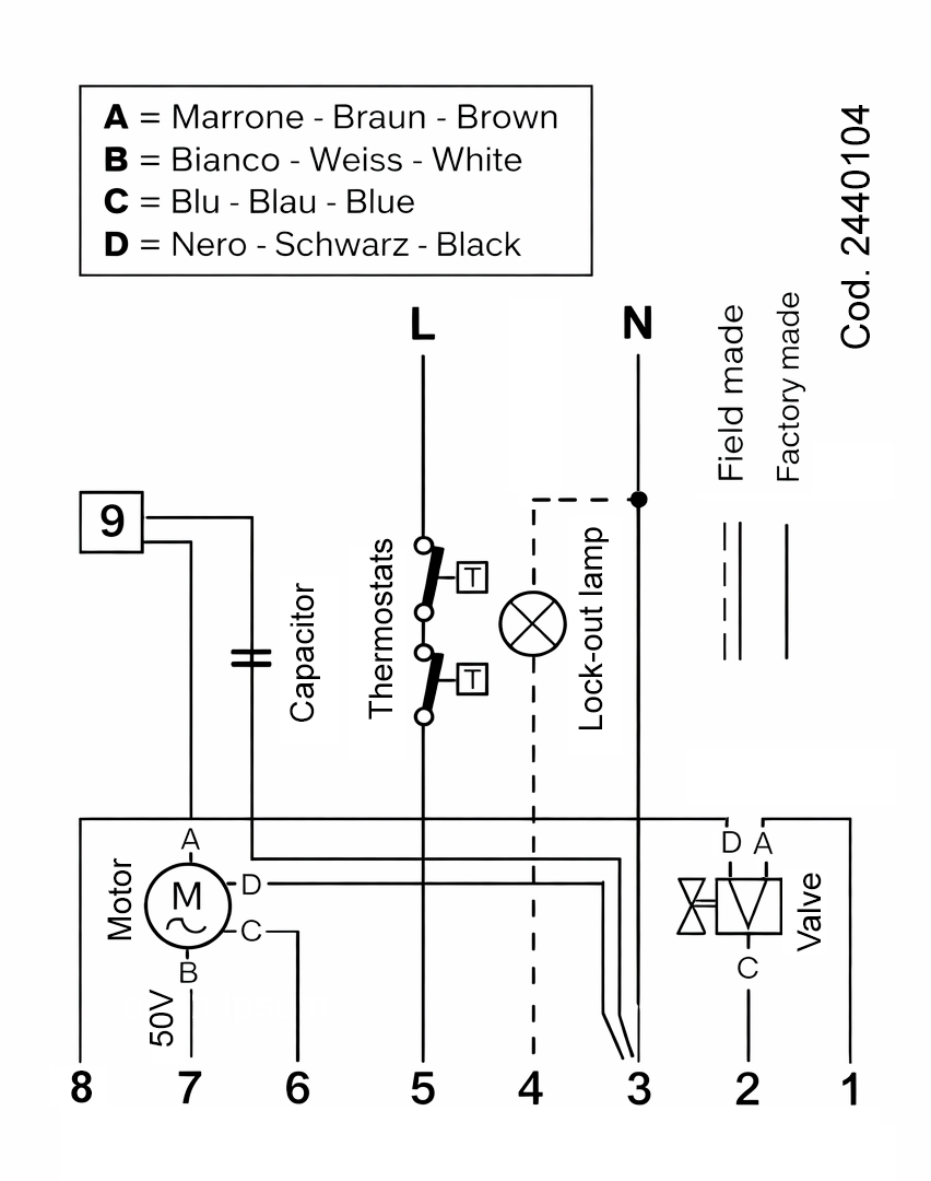 Programador-llamacon-transformador-encendido-Riello-530SE-Eburn-esquema