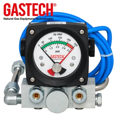 Manómetro diferencial para filtros de gas Gastech 0-250 mbar