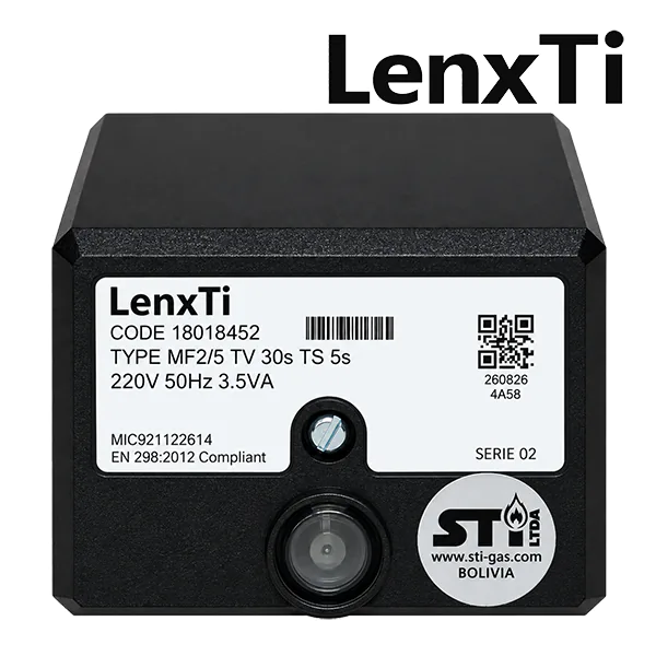 programador de llama MF2 LenxTi, modelo MF2/5 con tiempo de seguridad 5 s